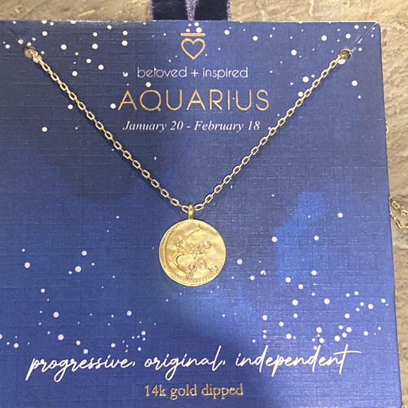 Beloved Inspired 14K Gold Dipped Constellation 
Disc w/ Stones Pendant Necklace - Picture 11 of 15